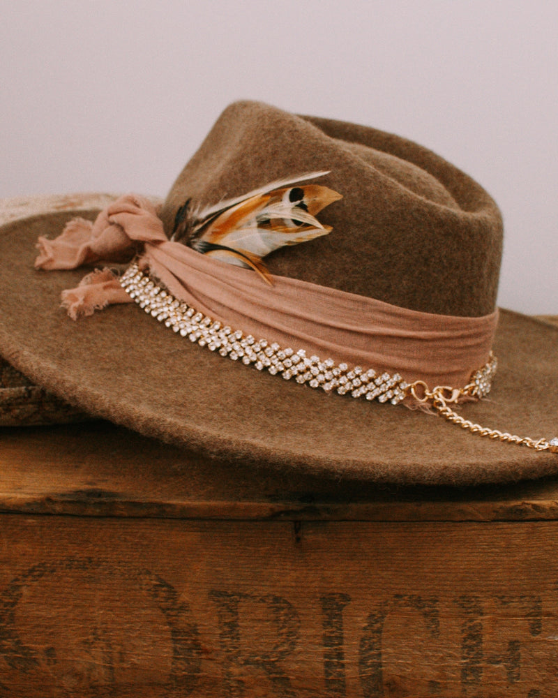 Desert Rose Brown Wool Fedora - Styled by Mel