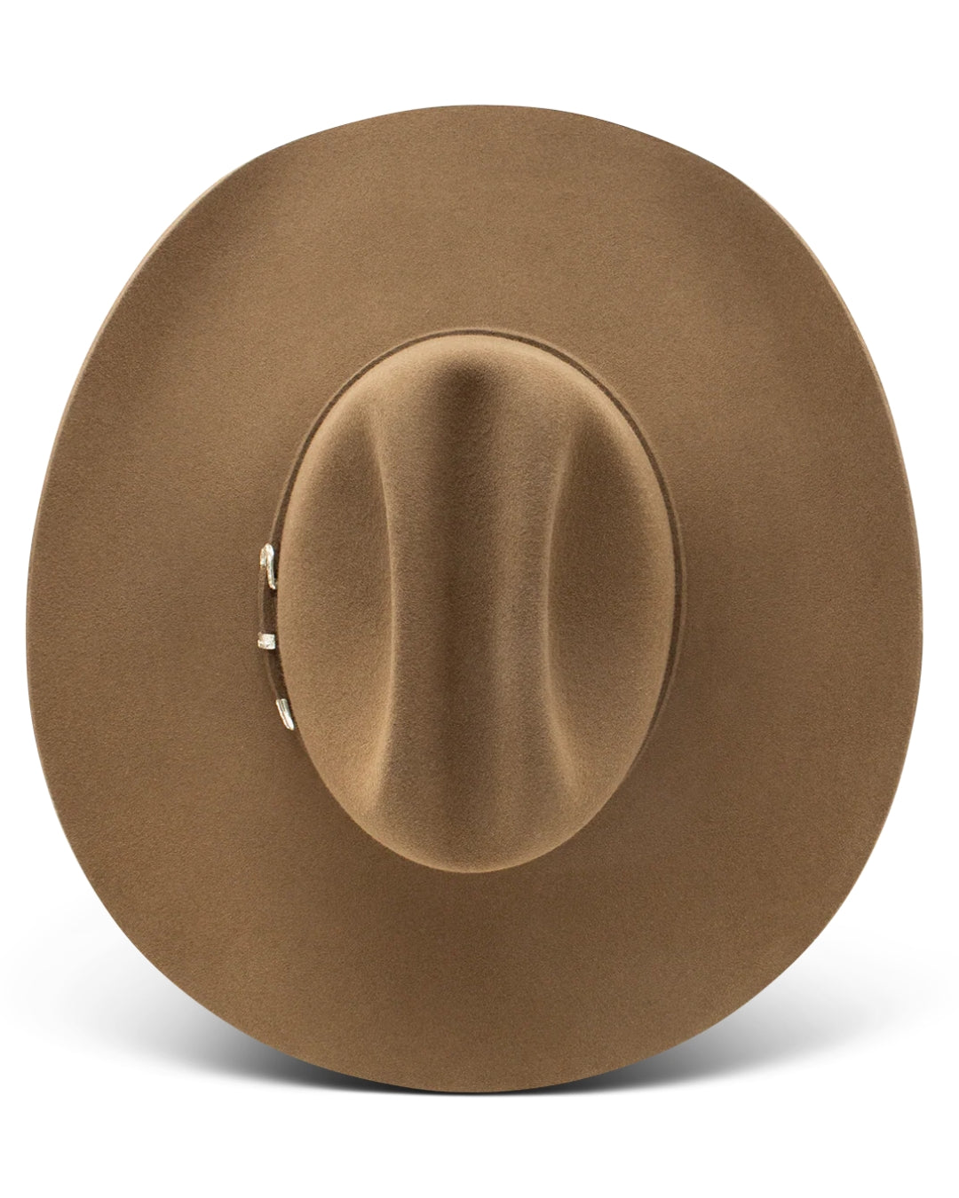 Charlie 1 Horse pecan cowgirl hat, top view