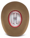 Charlie 1 Horse pecan cowgirl hat, underside showing brim