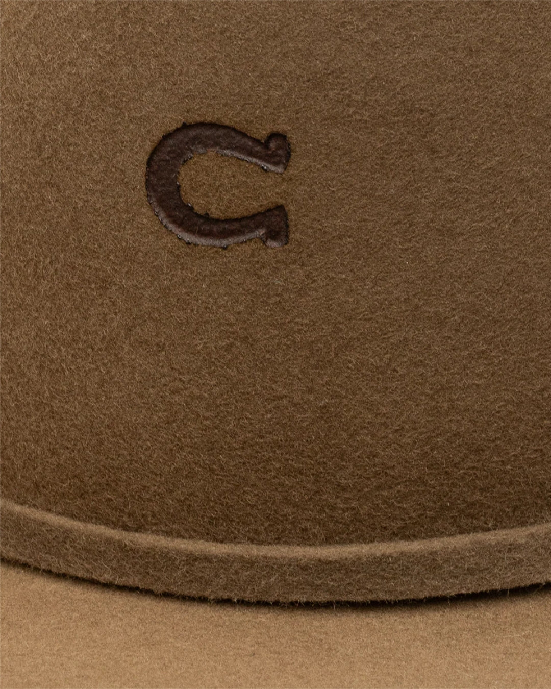 Charlie 1 Horse pecan wool felt cowgirl hat, three-quarter view