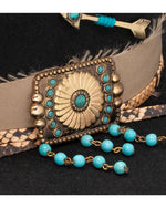 Turquoise cowboy hat band