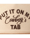 put it on my cowboys tab hat detail