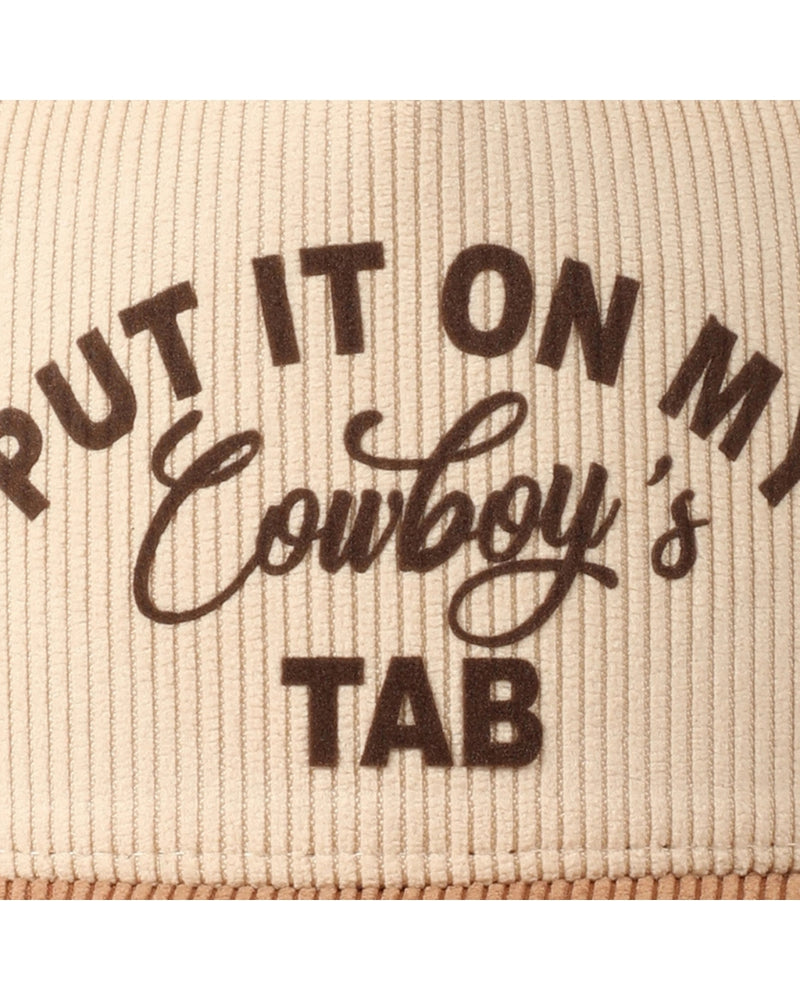 put it on my cowboys tab hat detail