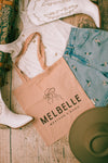 Melbelle Cowgirl Cotton Tote Bag
