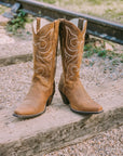 Durango Leather stitch detail  Western Boot
