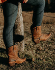 Crush™ by Durango® Women's Brown Ventilated Shortie Cowboy Boot