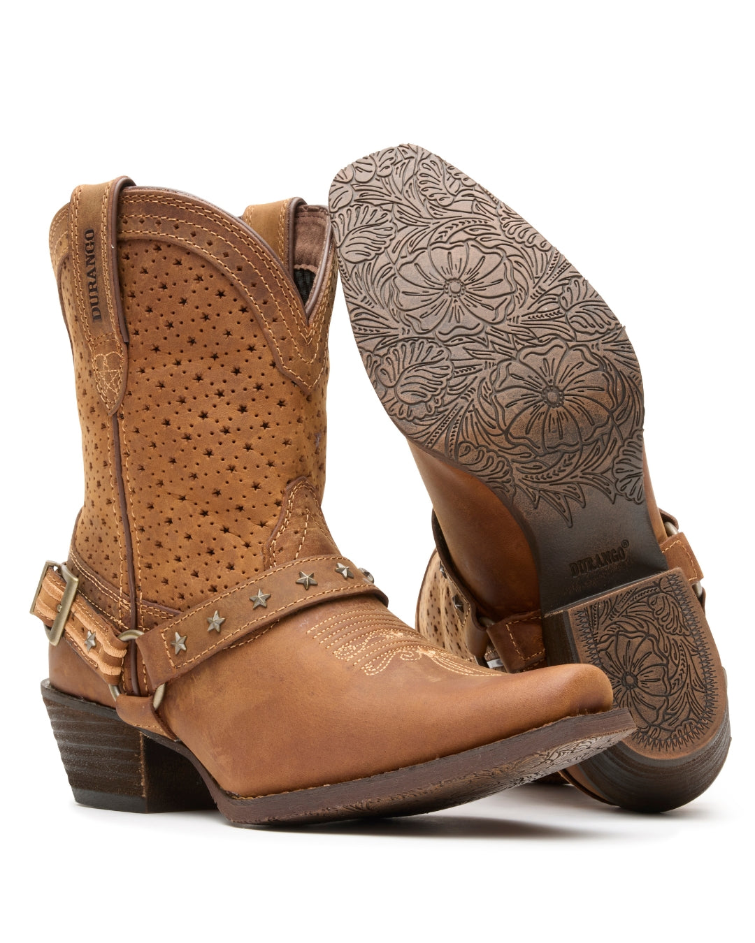 Crush™ by Durango® Women's Brown Ventilated Shortie Cowboy Boot