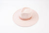Pink Vegan Felt Hat With Band