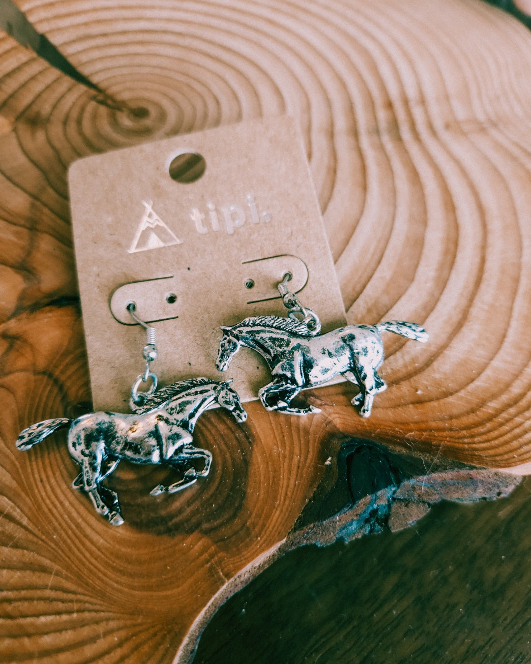 Western Galloping Horse Earrings