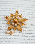Golden Prairie Bloom Brooch