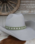 Green Beaded Cowboy Hat Band