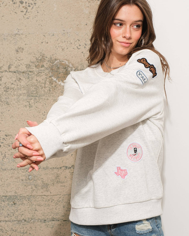 Patchwork Cowgirl Sweatshirt 