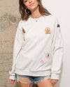 Patchwork Western Sweatshirt