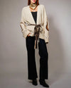 Western Horse Belted Cardigan