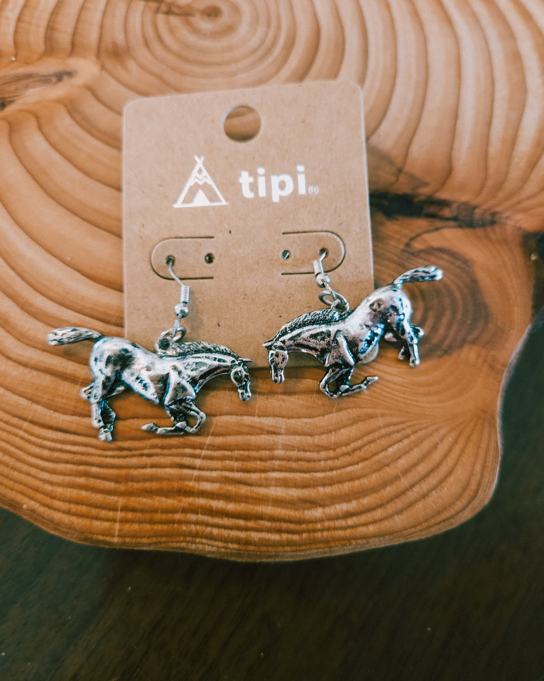 Western Galloping Horse Earrings