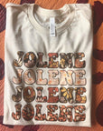 Jolene graphic tee retro 70's style