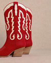 Kelsea Red Cowboy Boots