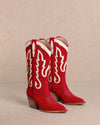 Kelsea Red Cowboy Boots