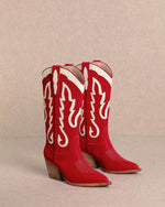 Kelsea Red Cowboy Boots