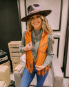 Boho Western Fringe Vest