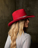 Lainey Wilson Red Cowgirl Hat