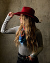 Red Cowboy Hat Lainey Wilson