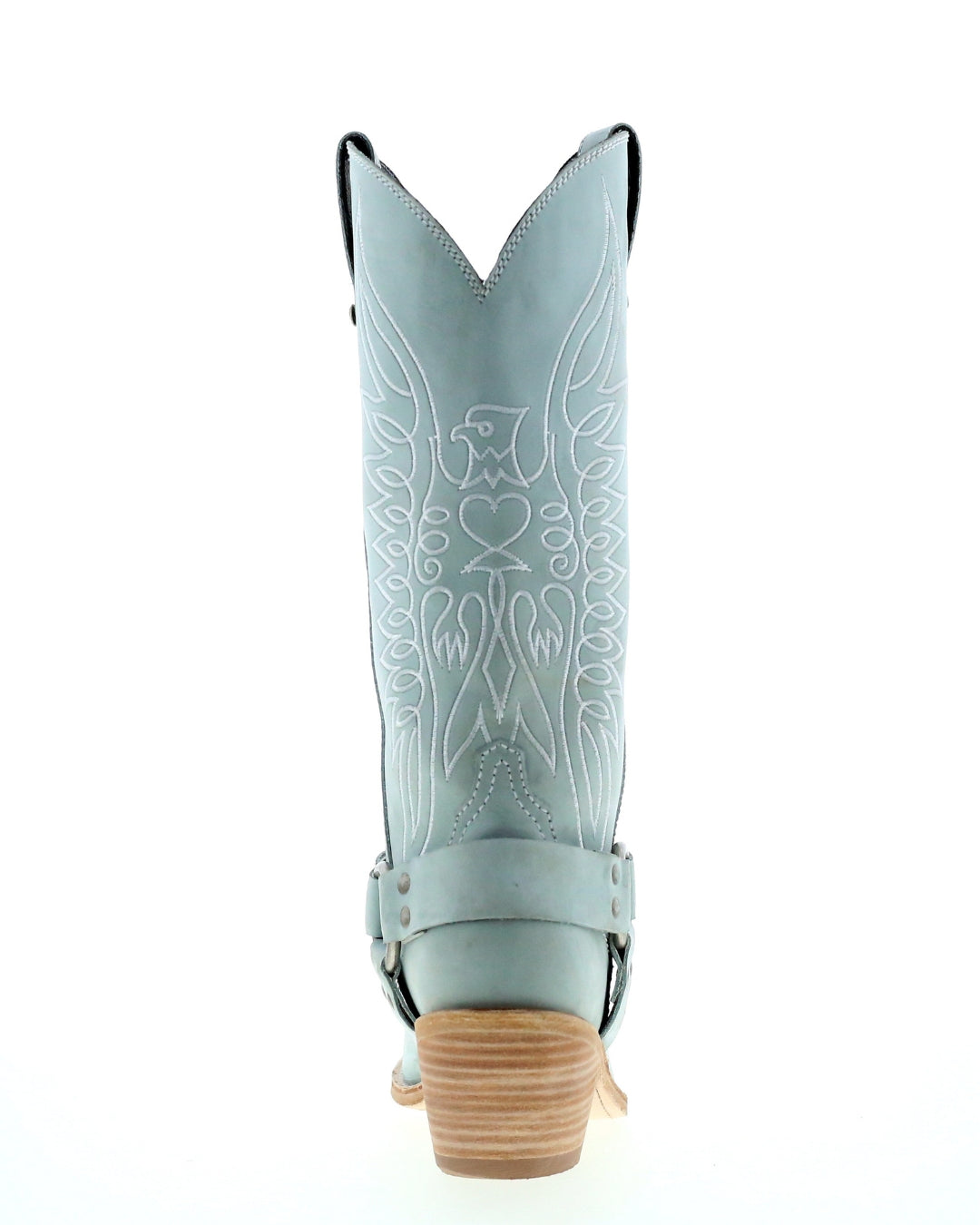 Liberty Black Nubuck Grey Cowboy Boots