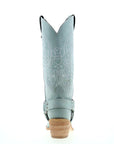 Liberty Black Nubuck Grey Cowboy Boots