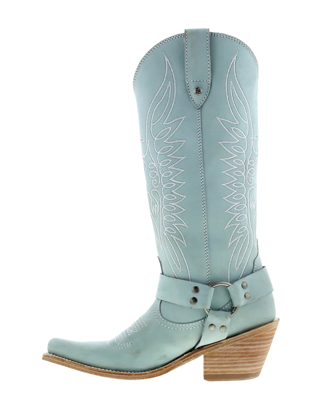 Liberty Black Nubuck Grey Cowboy Boots