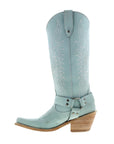 Liberty Black Nubuck Grey Cowboy Boots