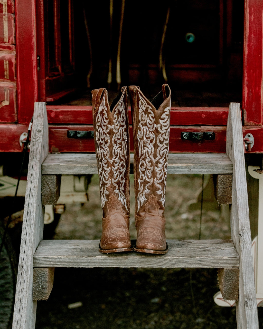 Liberty Black Aretha Tan Wide Calf Cowboy Boots