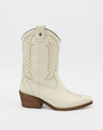 Low Calf White Cowboy Boots