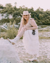 Meghan Low Calf White Cowboy Boots