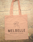 Melbelle Cowgirl Cotton Tote Bag