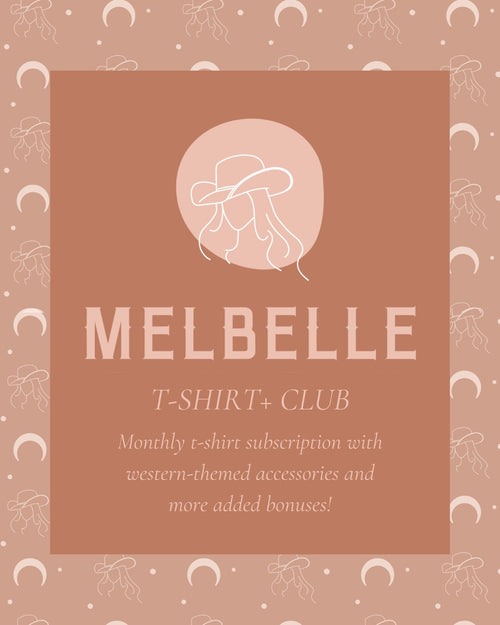 Melbelle western t-shirt club with western accessories