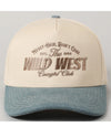 Messy hair wild west cowgirl cap