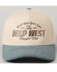 Messy hair wild west cowgirl cap