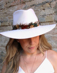 Multicoloured Western Feather Hat Band