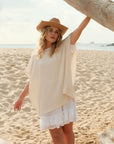 Oversized Tunic Top - Ecru