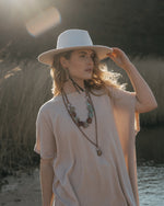 Oversized Tunic Top - Beige