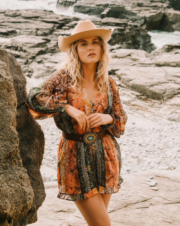 Bohemian western dresses hotsell