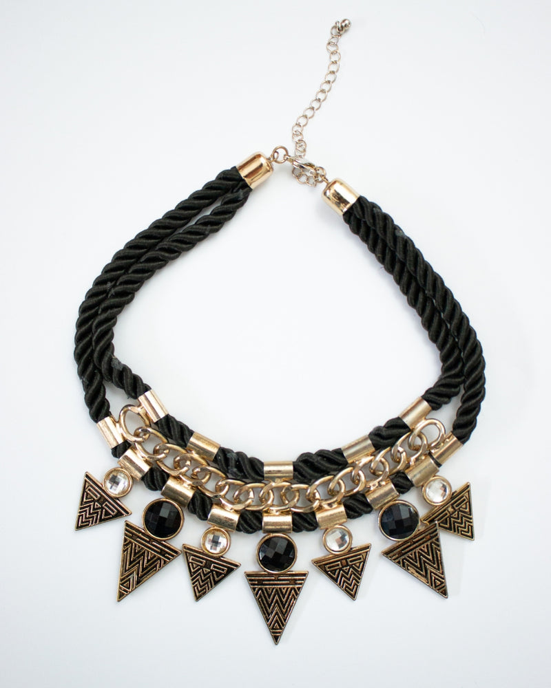 Pre-Loved Geometric Aztec Necklace