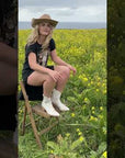 White Ankle Cowboy Boots