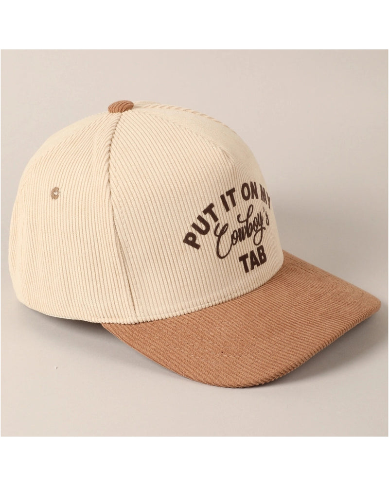 Cowgirl Cord Cap
