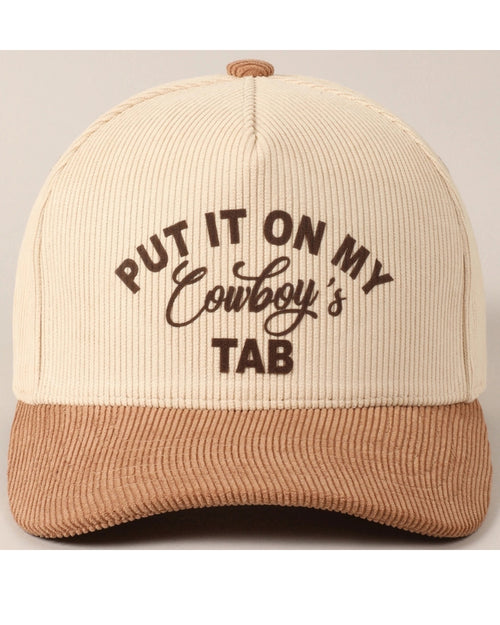 Cowgirl Cord Cap Neutral