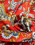 Red and Gold Paisley Wild Rag