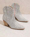 Rhinestone Ankle Cowboy Boots