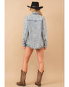 Denim Western Country Shacket