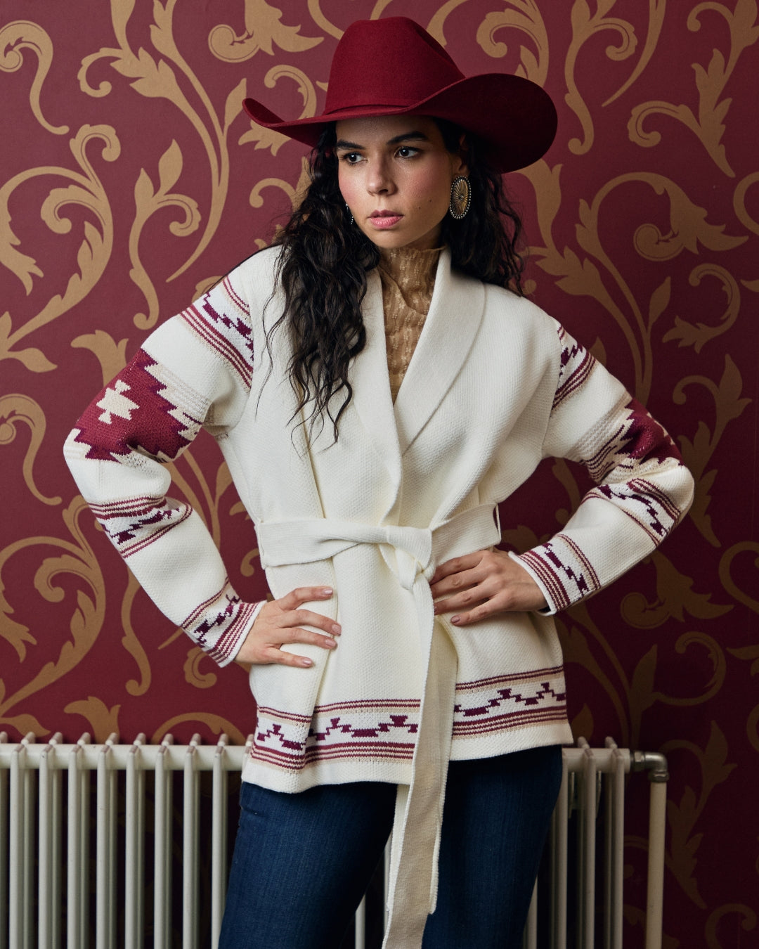 Concho earring studs