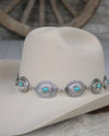 Boho Turquoise cowboy hat concho